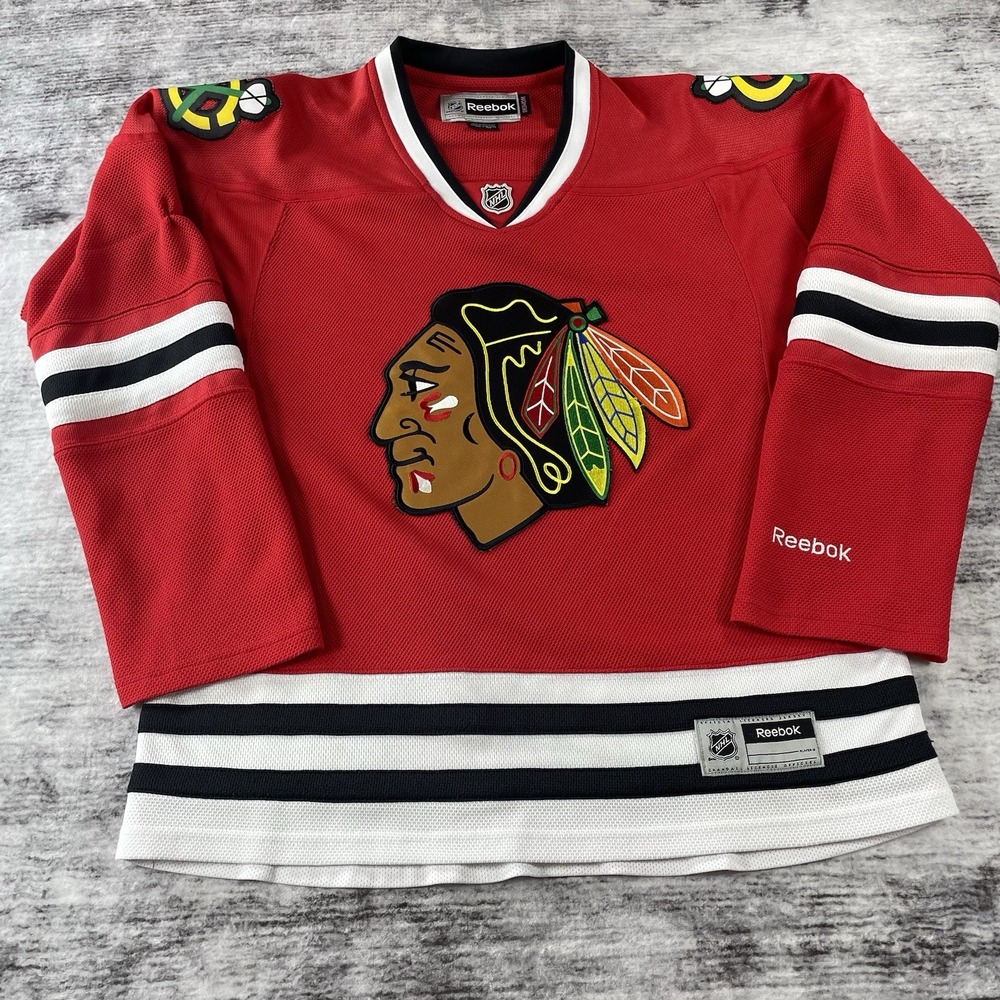 Reebok NHL Chicago Blackhawks Women's Premium Jersey Red Hockey Size M 0013